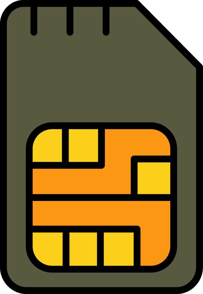 Sim Card Vector Icon