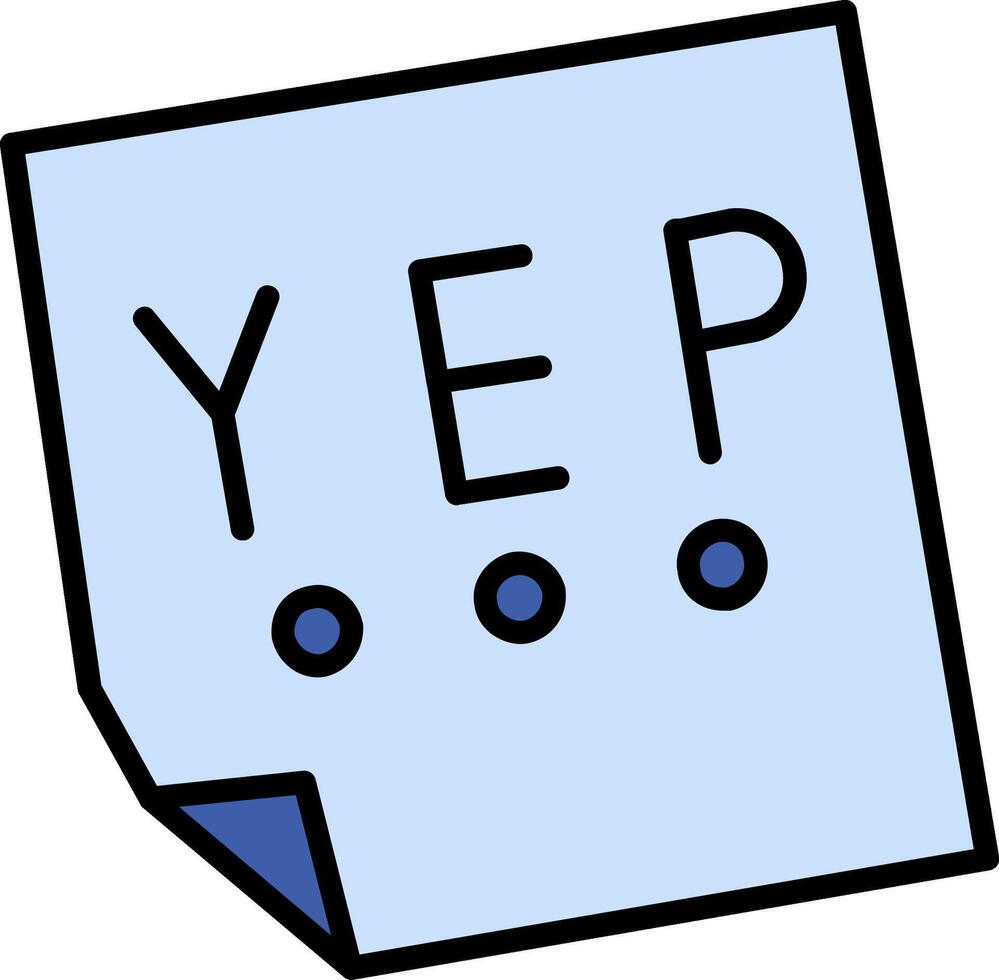 Yep Vector Icon