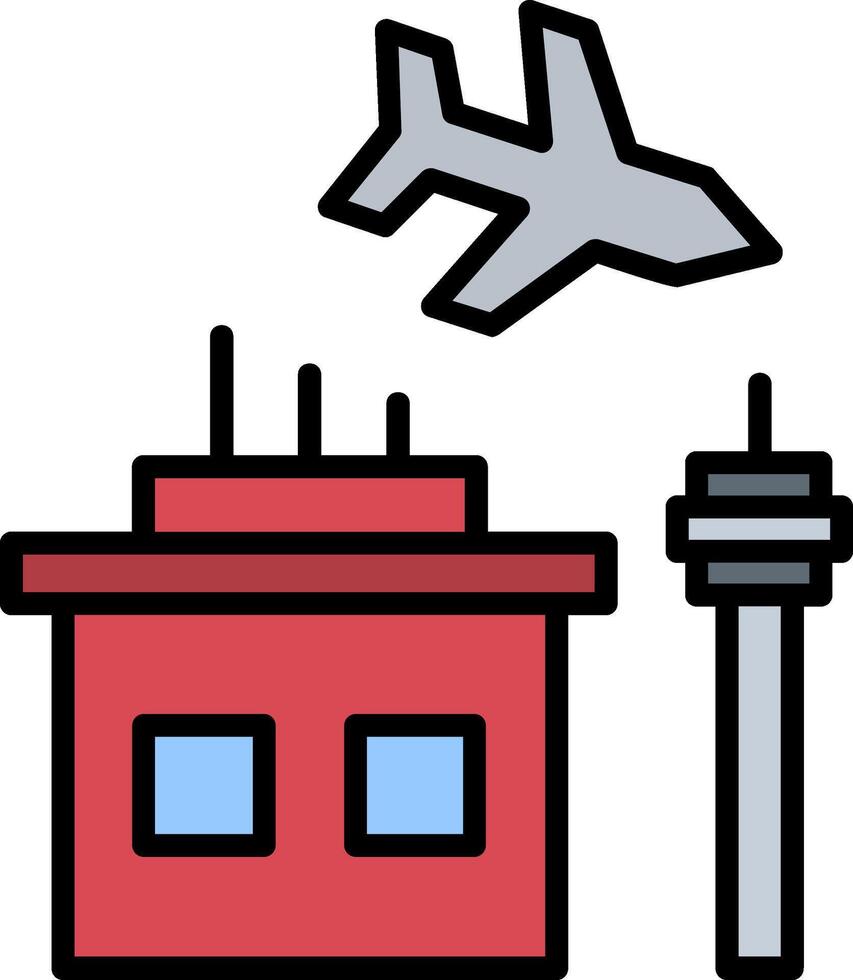 icono de vector de aeropuerto