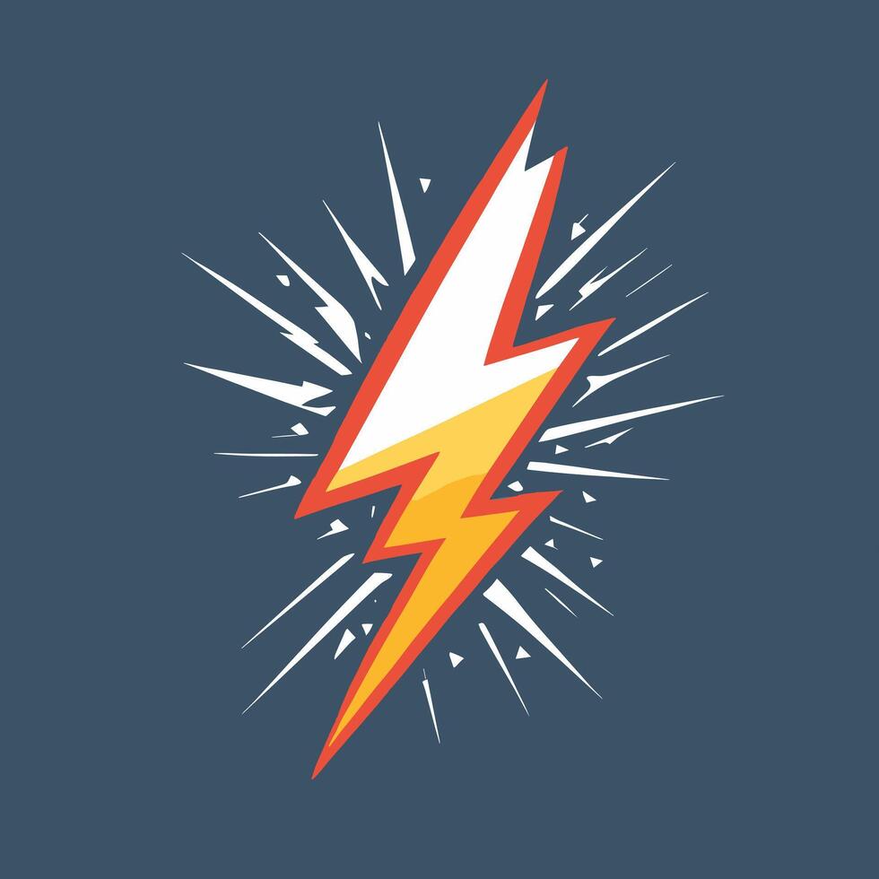 Lightning bolt logo icon vector illustration