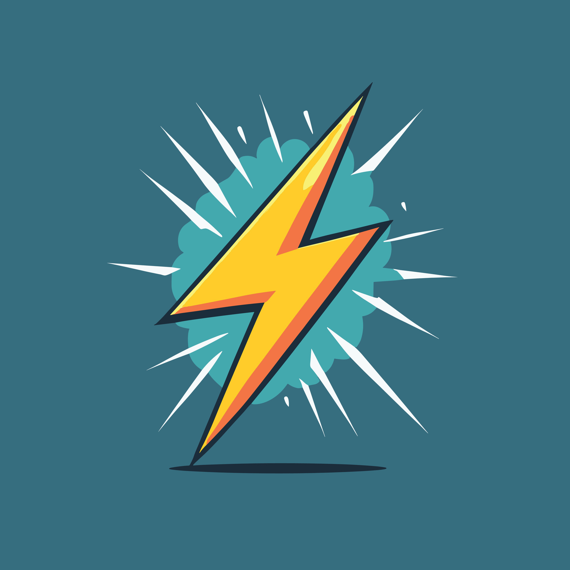 Lightning bolt logo icon vector illustration 37245005 Vector Art at
