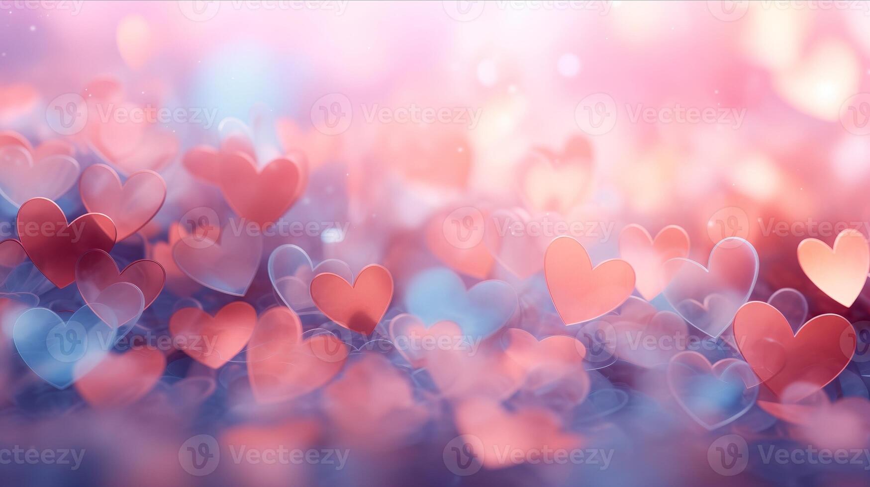 AI generated Hearts Background - concept for Valentine's Day, Birthday, Mother's Day. photo