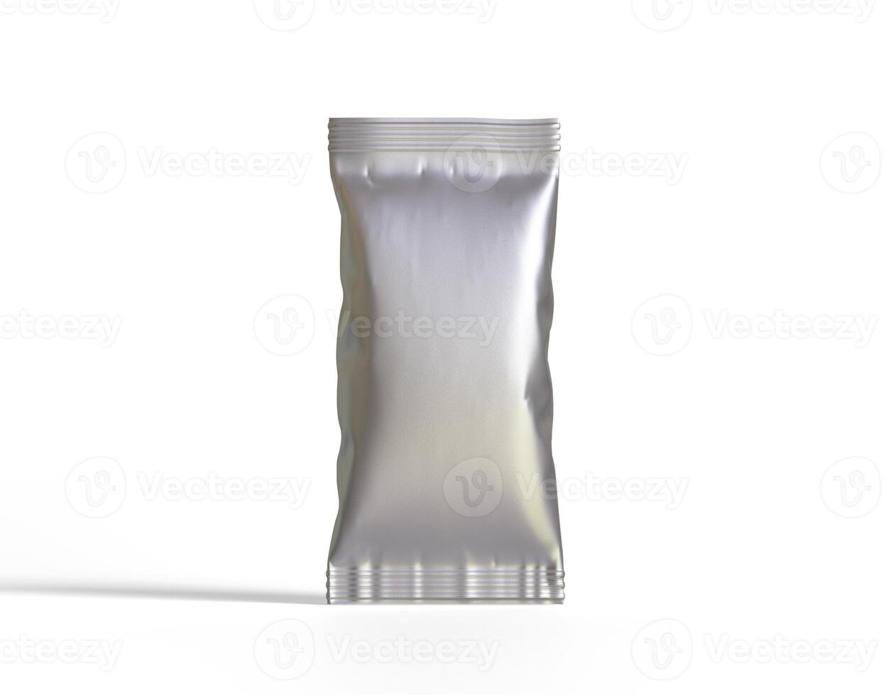 Packaging product of snack on white background. Empty packaging product of snack for mockup and copy space for mockup collection photo