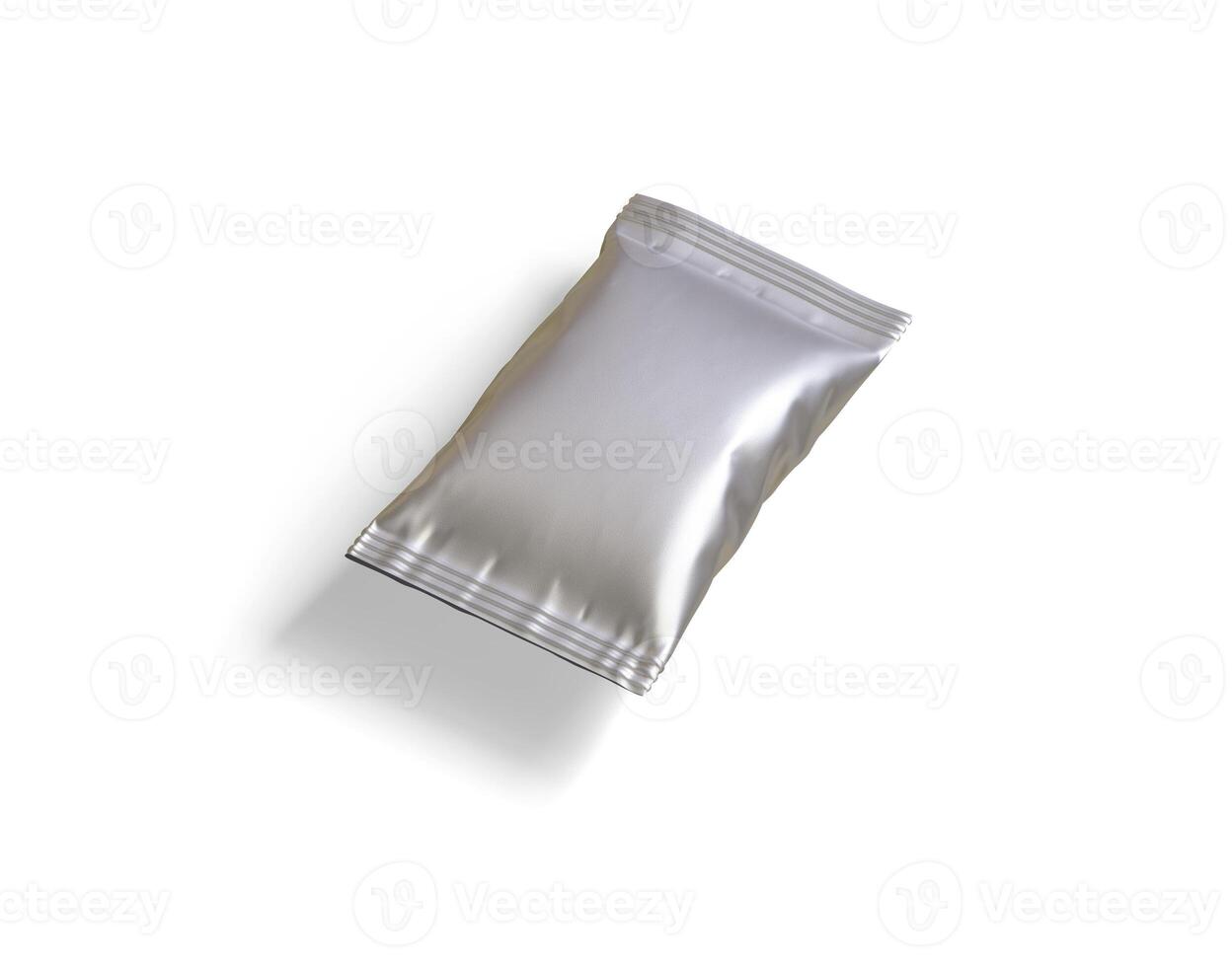 Packaging product of snack on white background. Empty packaging product of snack for mockup and copy space for mockup collection photo