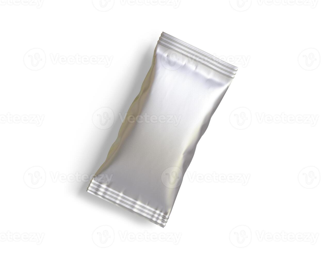 Packaging product of snack on white background. Empty packaging product of snack for mockup and copy space for mockup collection photo