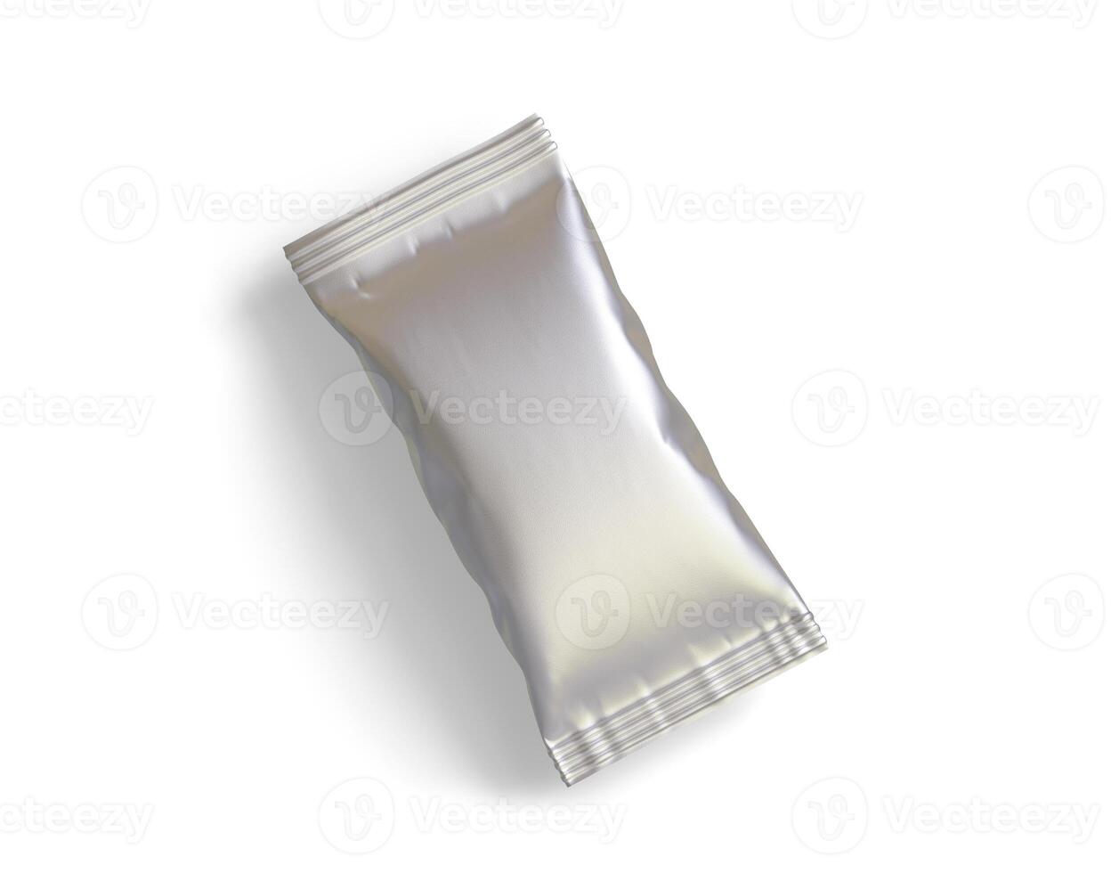 Packaging product of snack on white background. Empty packaging product of snack for mockup and copy space for mockup collection photo