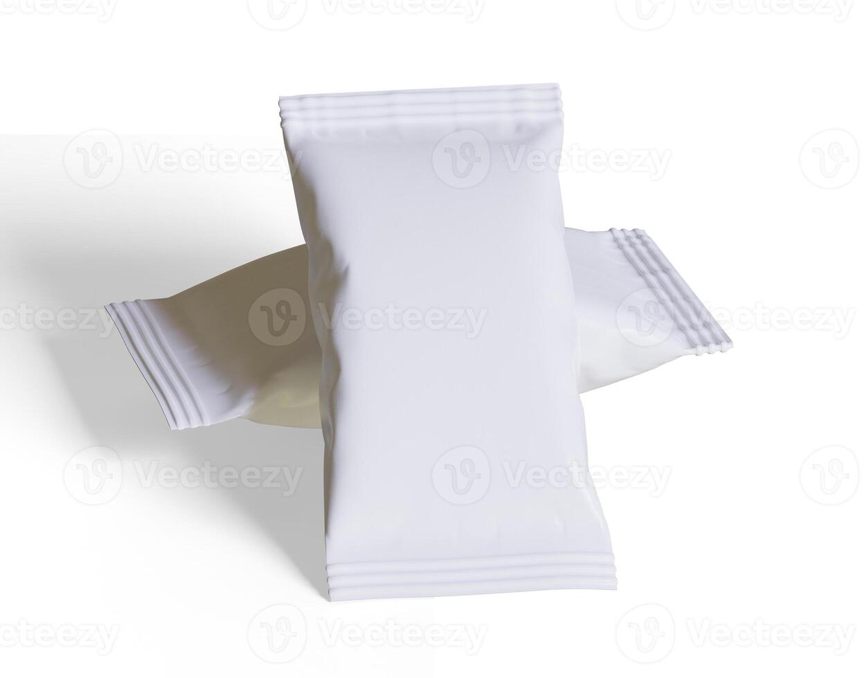 Packaging for mockup collection of snack bar 3D rendering illustration isolated on white background. It can be used in the adv, promo, package and etc photo