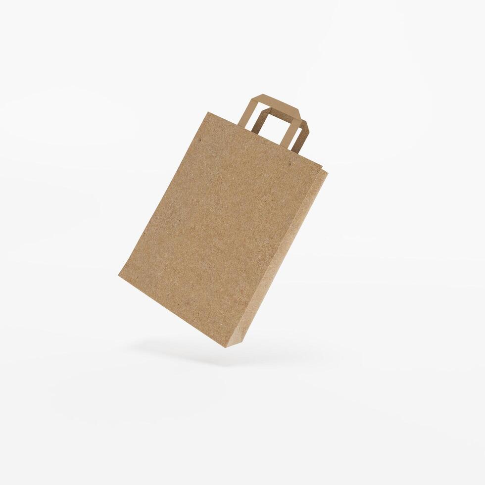 Kraft Take Away Paper Bag photo
