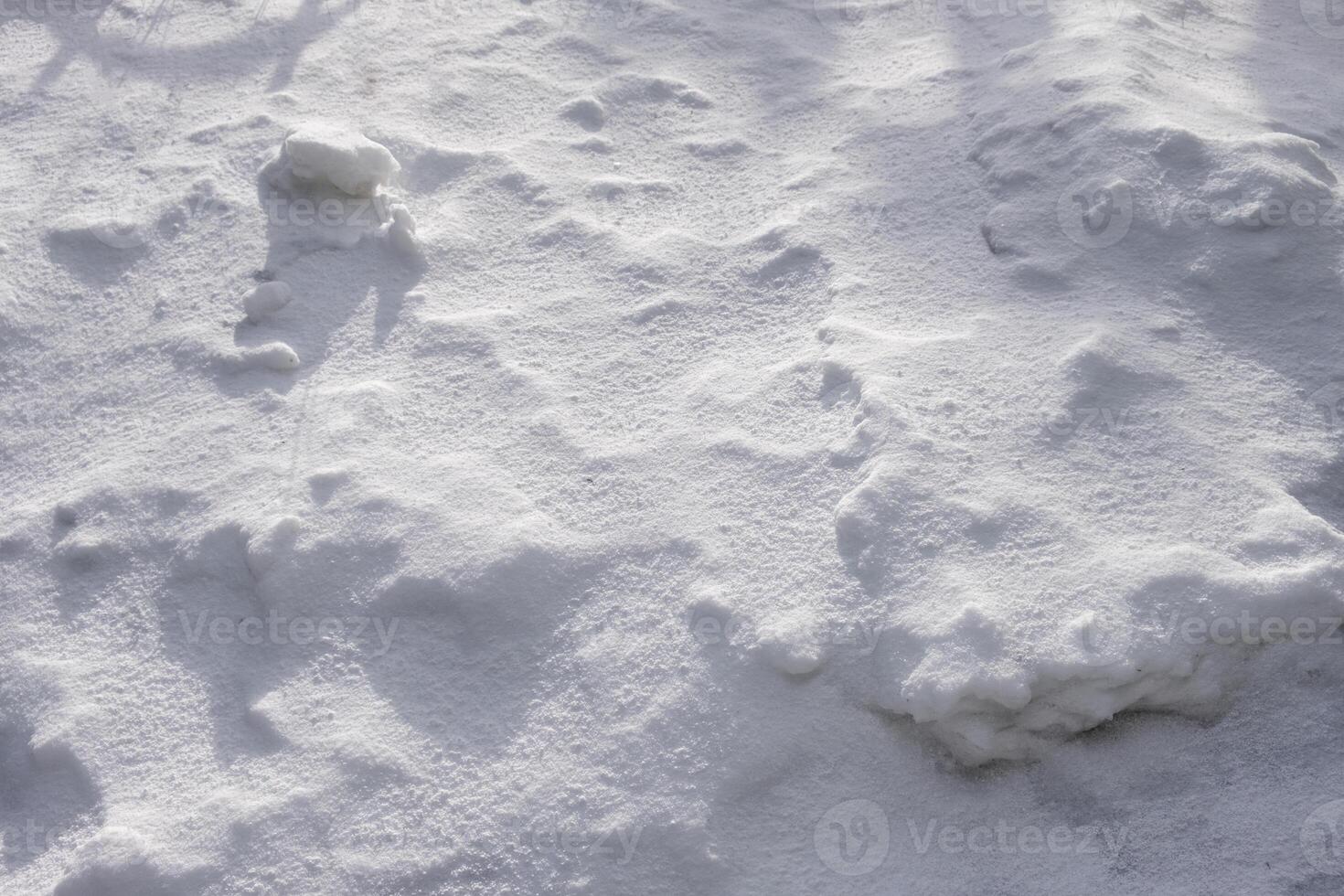 Fresh snow floor on winter season natural background photo