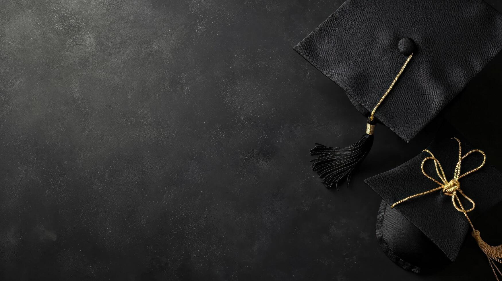 AI generated Graduation advertisment background with copy space photo