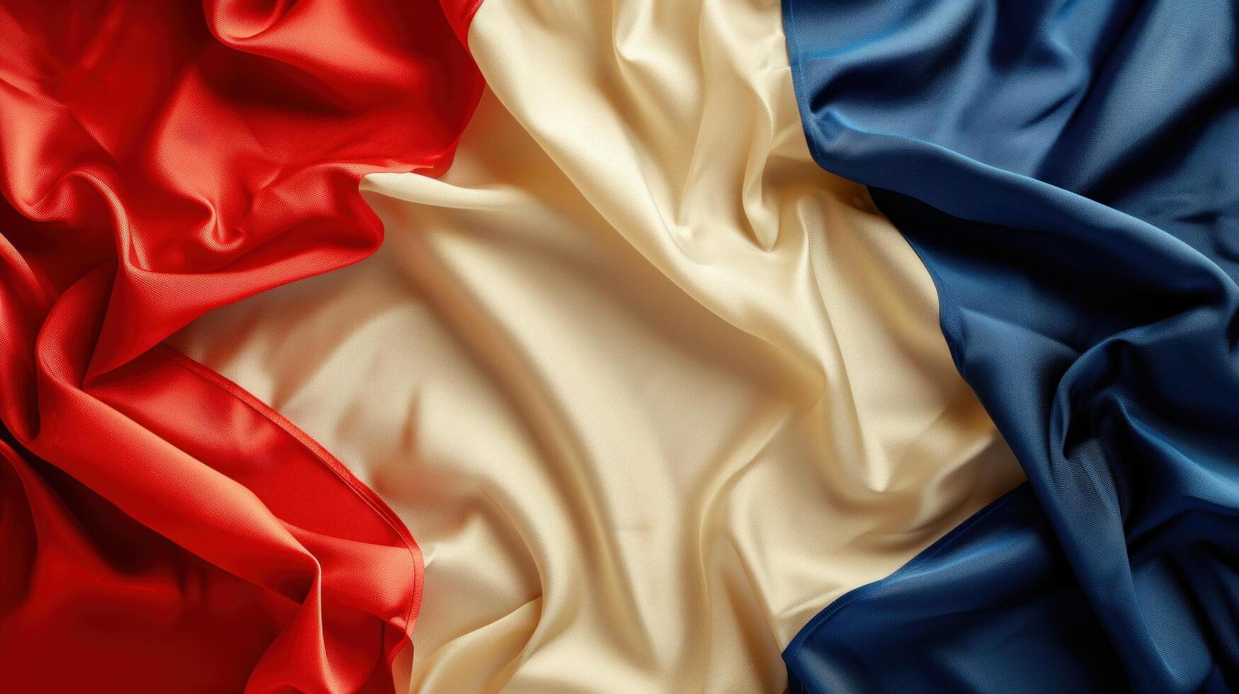 AI generated France Day advertisment background with copy space photo