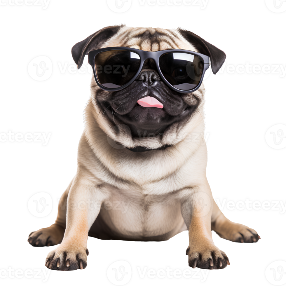 AI generated Cute and happy dog on transparent background PNG, easy to use. png