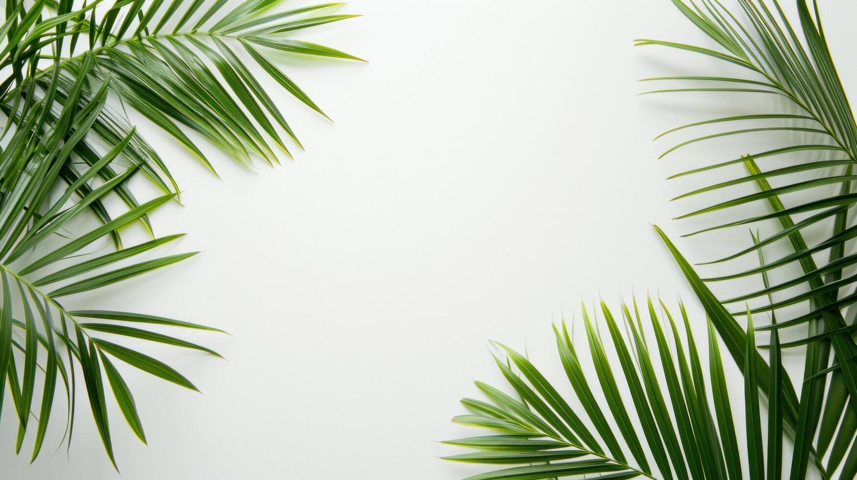 AI generated Palm Sunday advertisment background with copy space photo