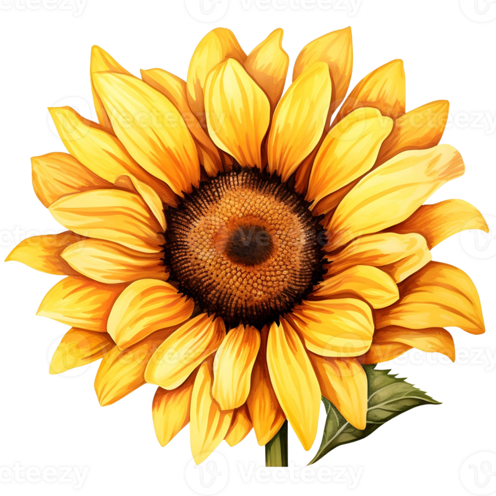 AI generated Sunflower in booming png