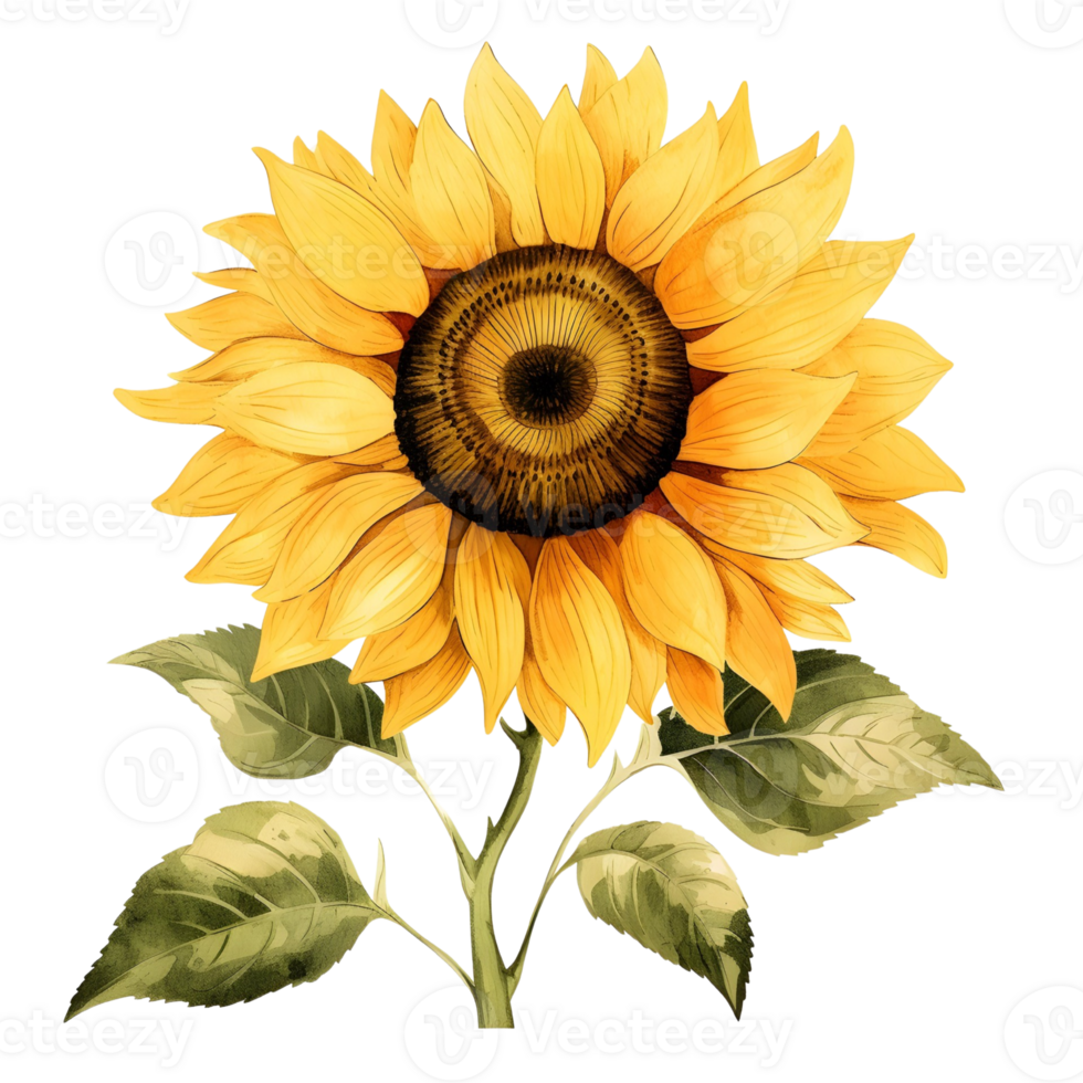 AI generated Sunflower in booming 37246803 PNG
