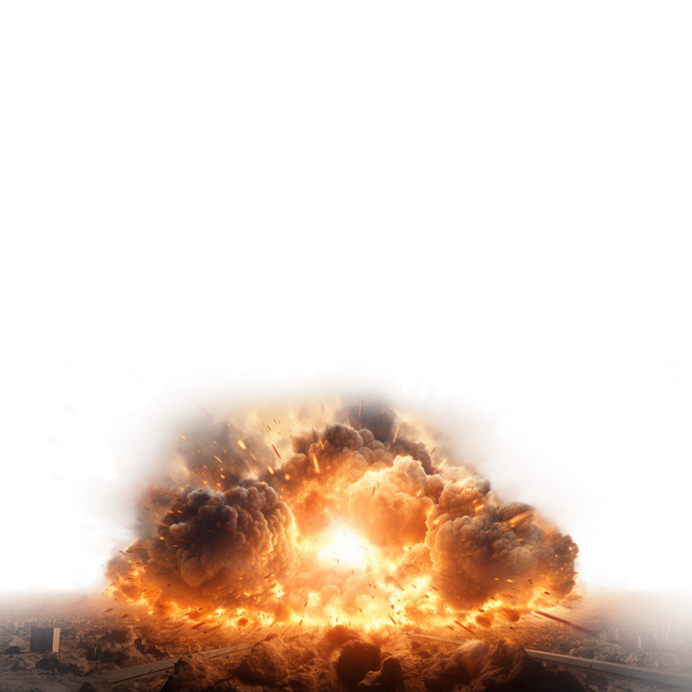 AI generated A Bomb Explosion Unleashed png