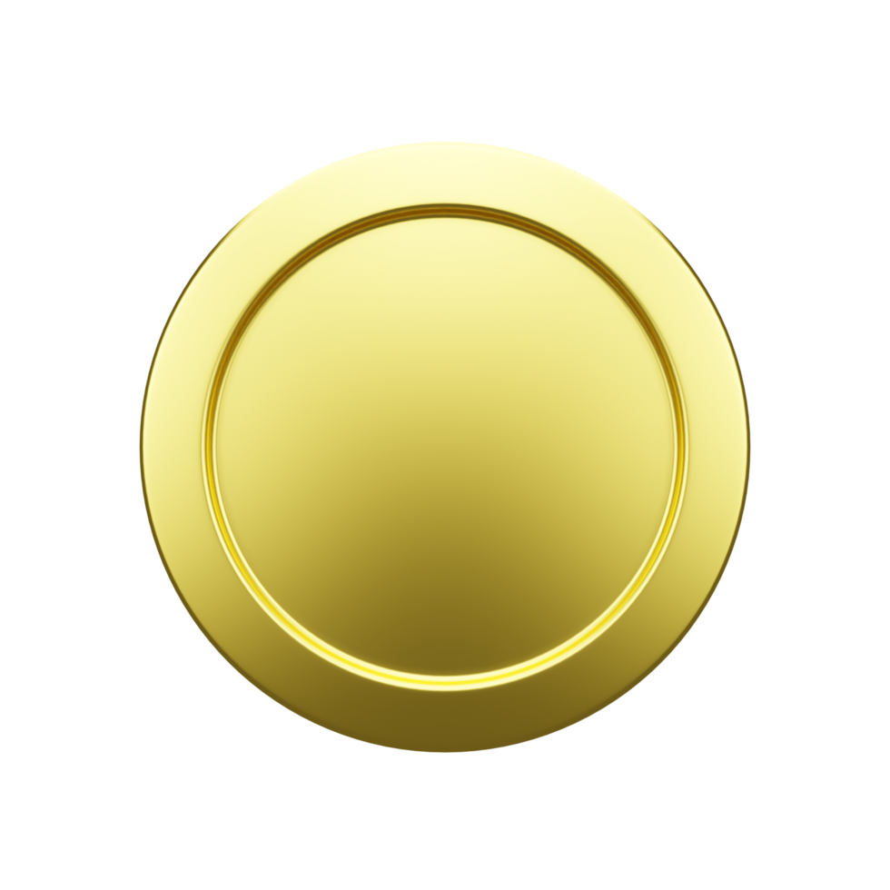 3d rendered gold coins on an isolated background png