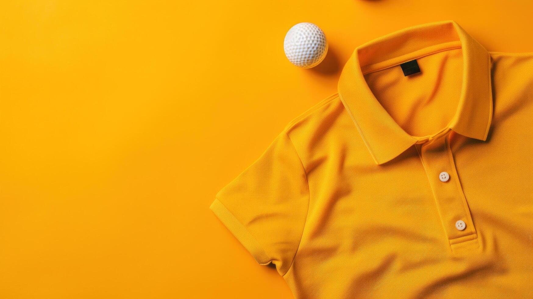 AI generated polo advertisment background with copy space photo