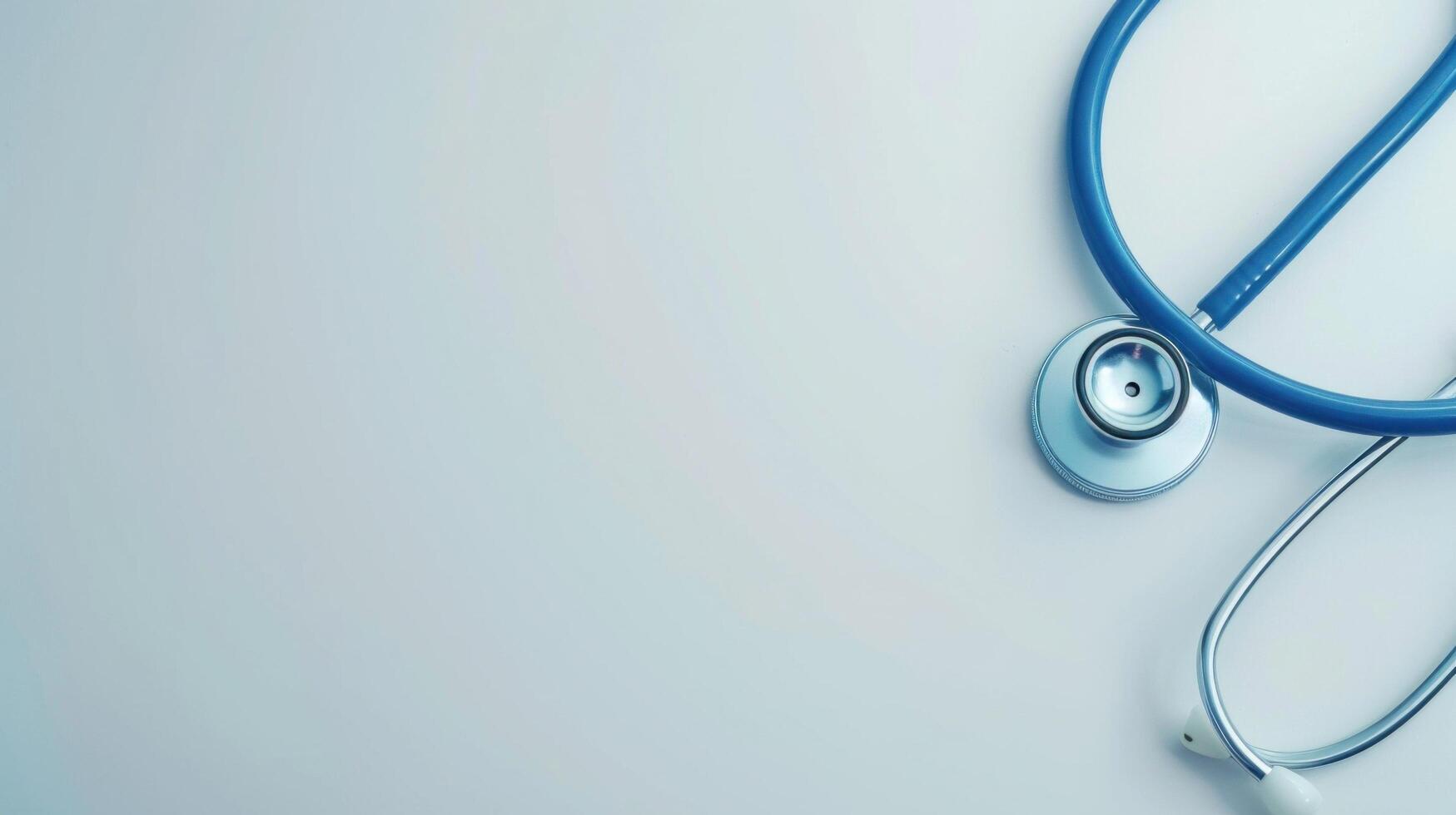AI generated National Doctors Day advertisment background with copy space photo