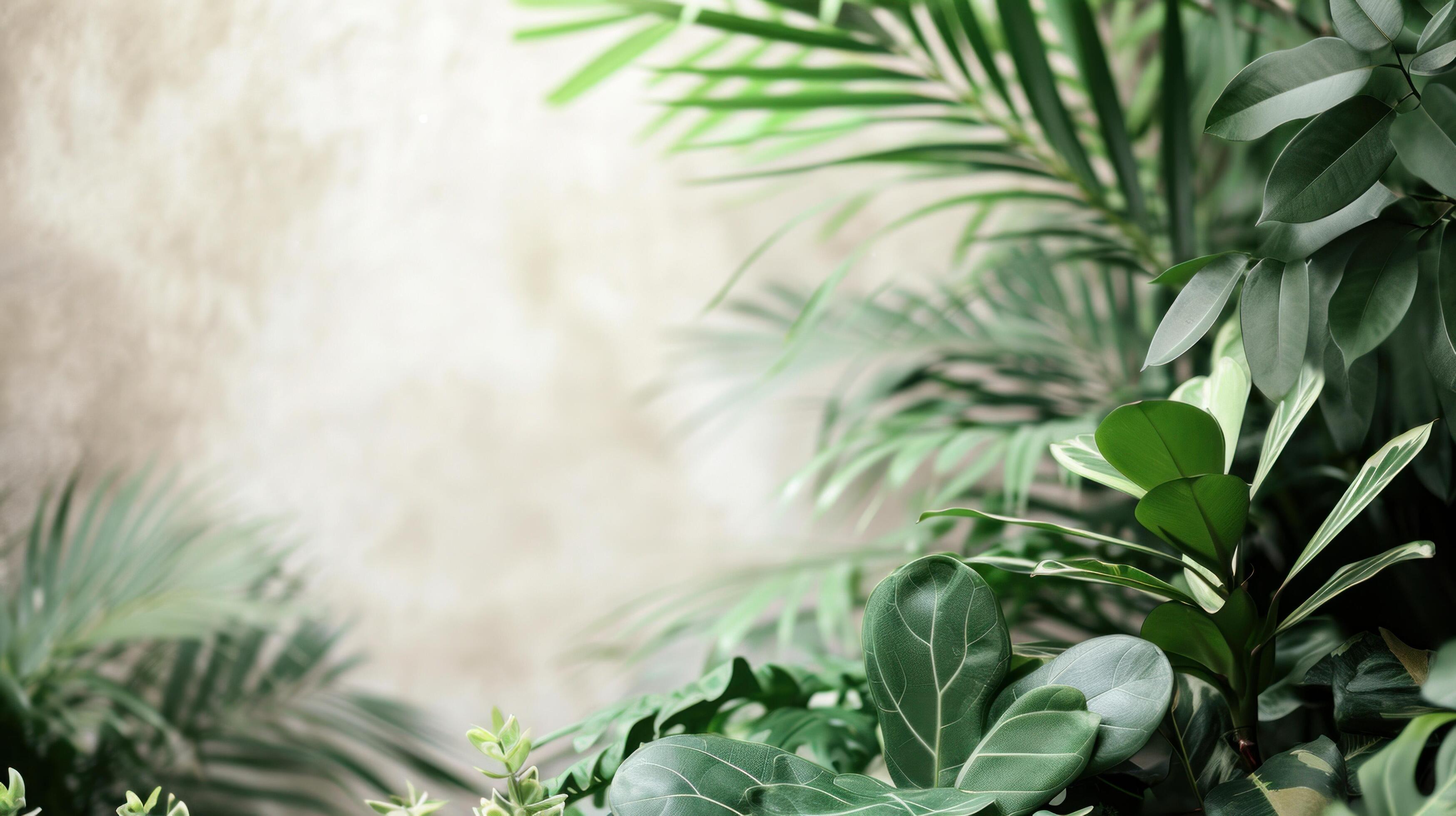 AI Generated Plants Store Advertisment Background With Copy Space ai-generated-plants-store-advertisment-background-with-copy-space