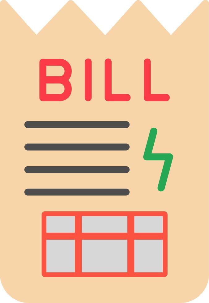 Bill Vector Icon