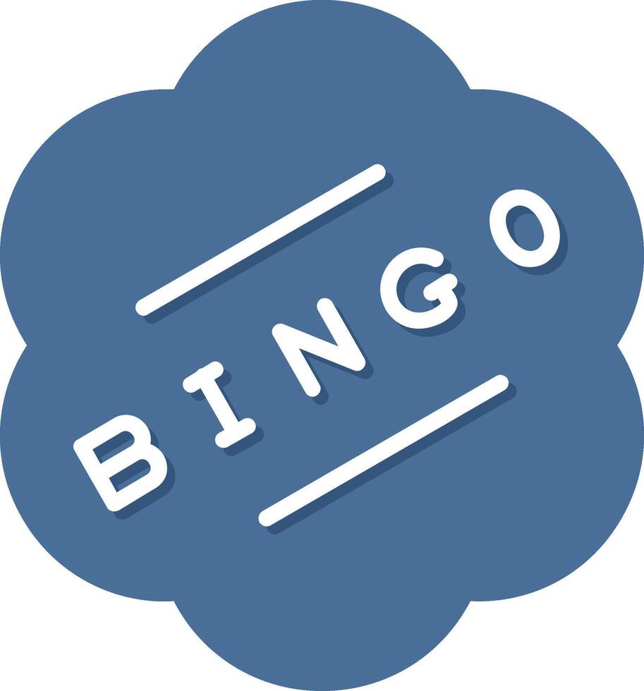 icono de vector de bingo