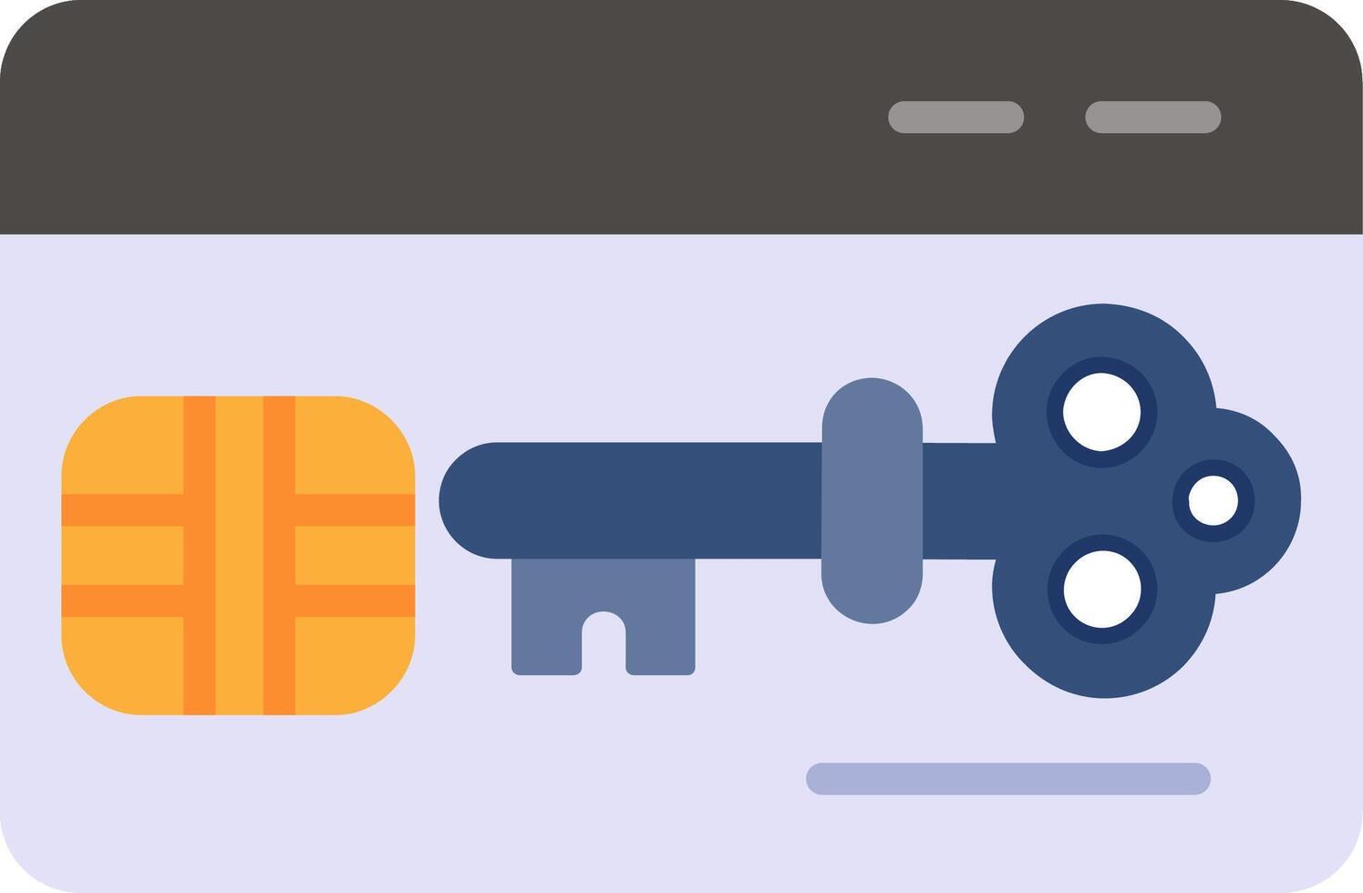 Key Card Vector Icon