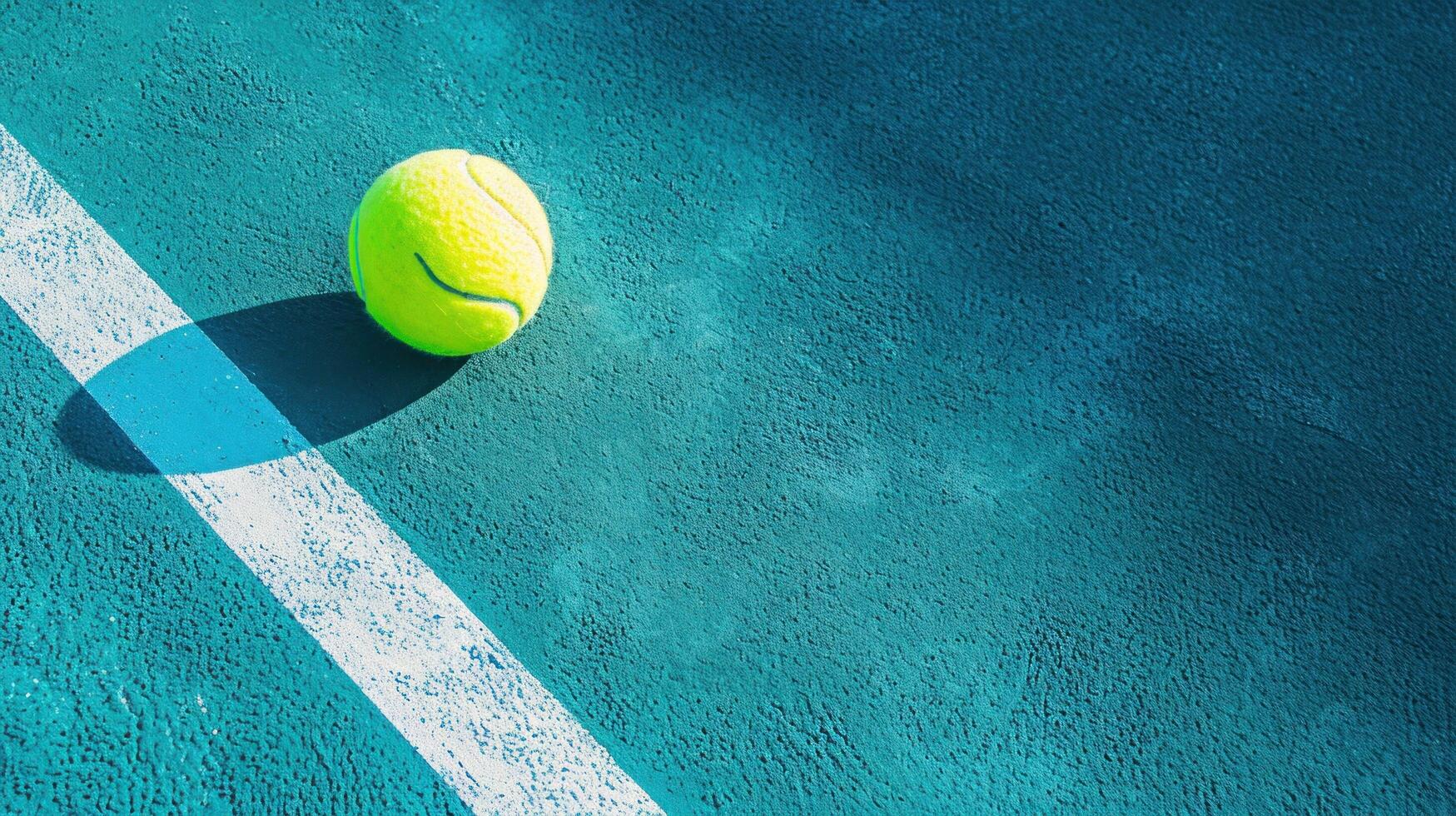 AI generated tennis advertisment background with copy space photo