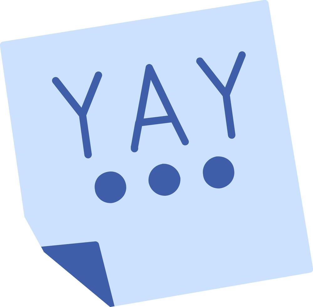 Yay Vector Icon