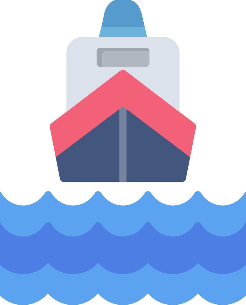 icono de vector de barco