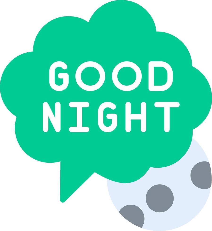 Good Night Vector Icon