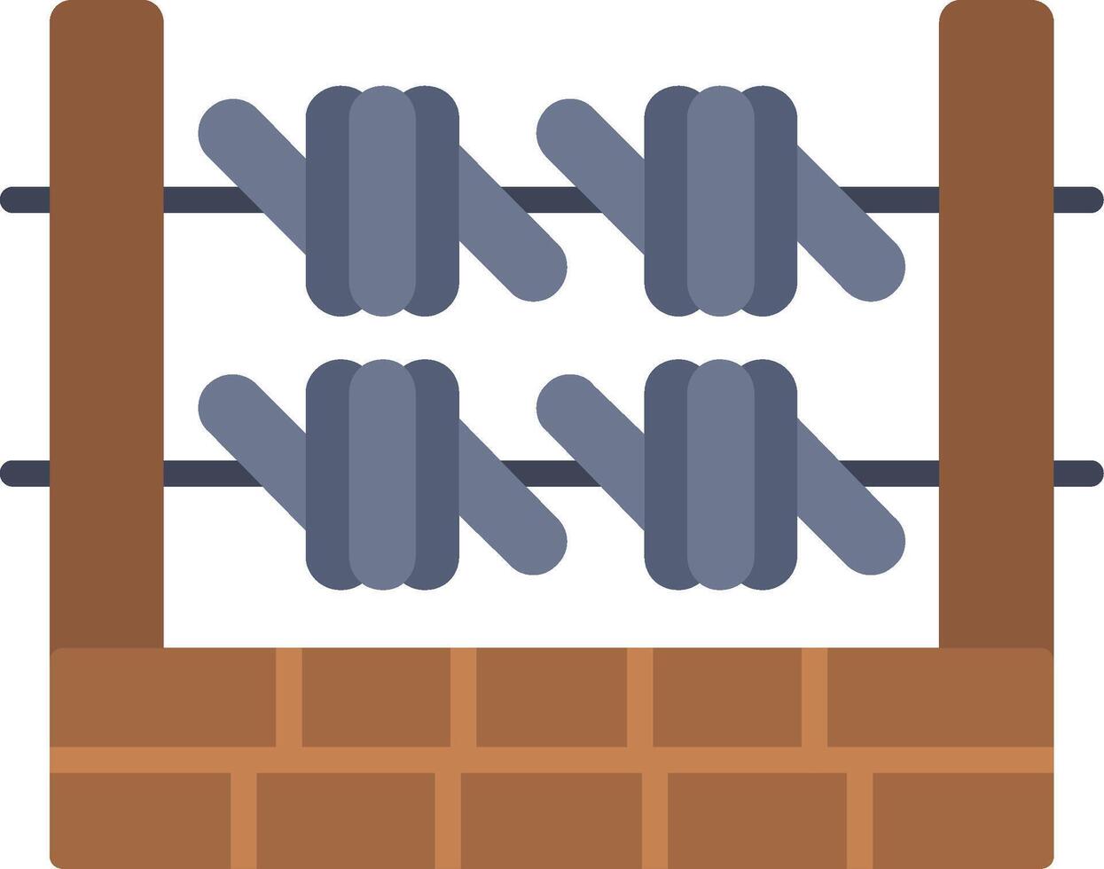Barbed Wire Vector Icon