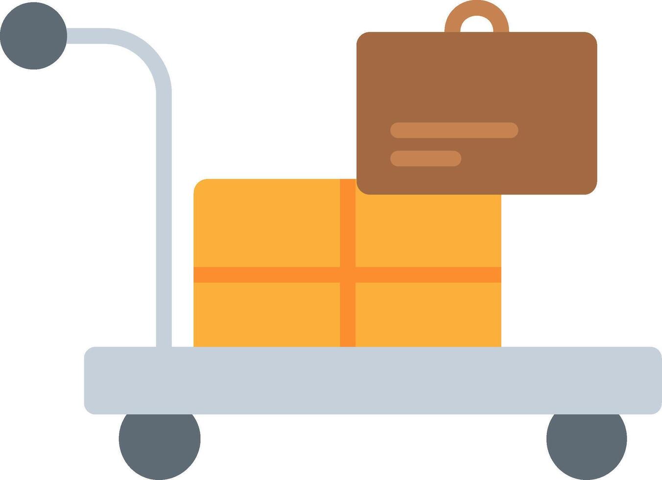 Airport Cart Vector Icon