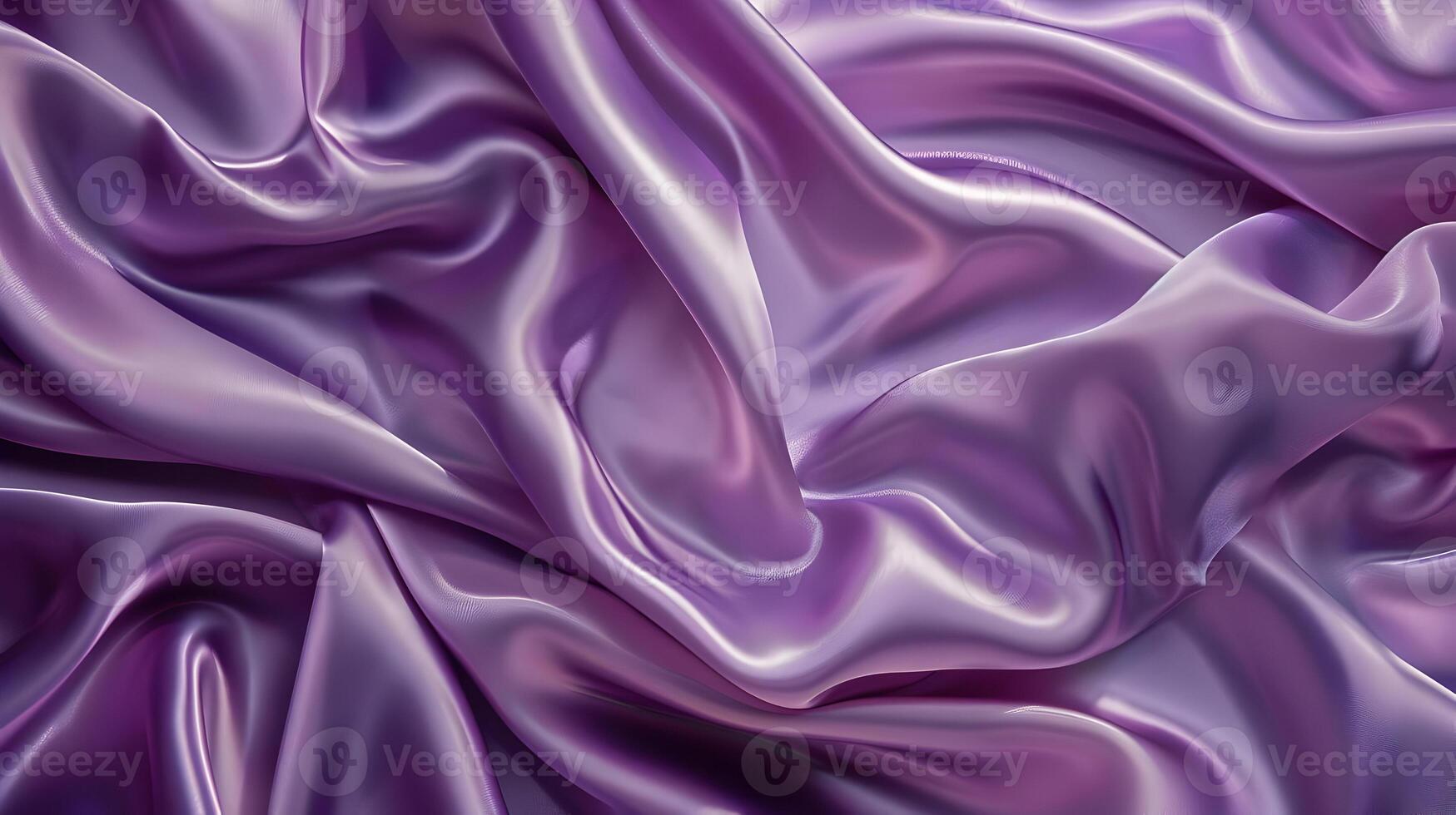 AI generated Purple shine silk fabric background. Luxury fabric with folds highly detailed. Top view macro photo. High quality. AI Generative photo