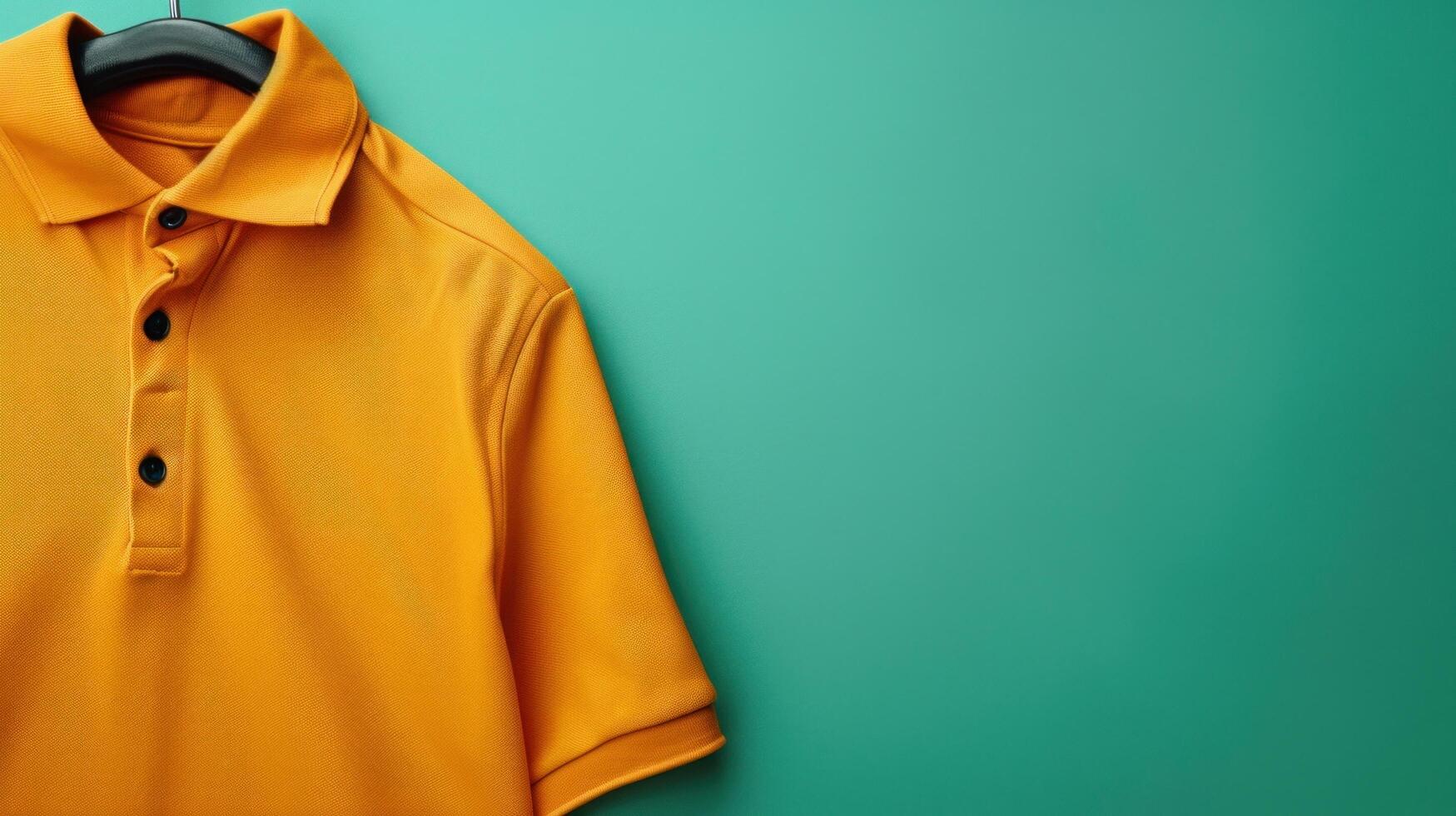 AI generated polo advertisment background with copy space photo