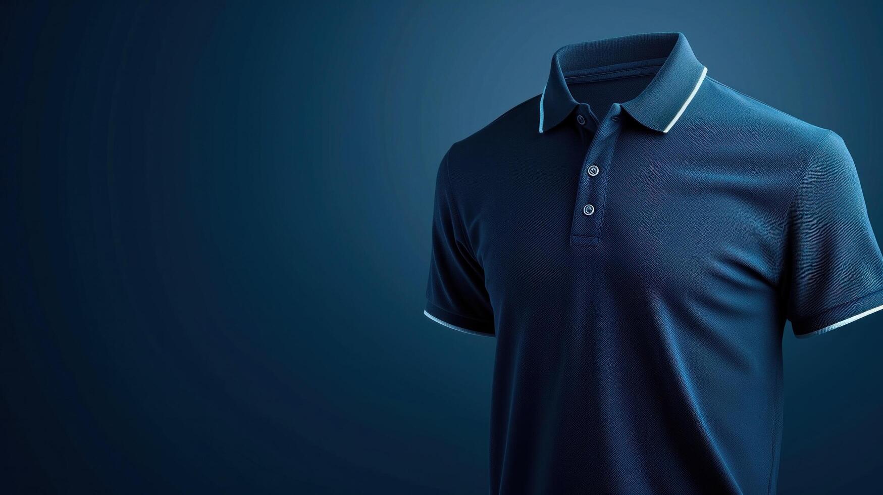 AI generated polo advertisment background with copy space photo