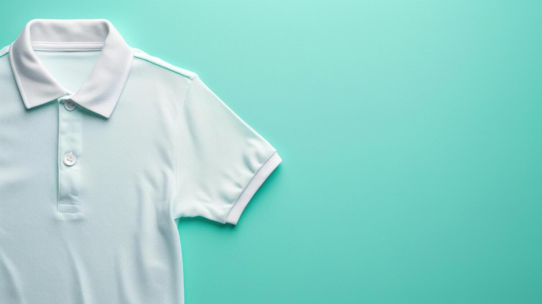 AI generated polo advertisment background with copy space photo