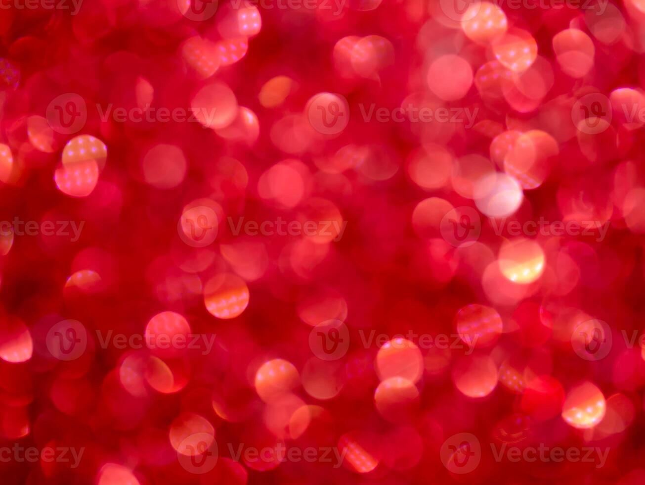 Red Sparkling Glitter bokeh Background. photo
