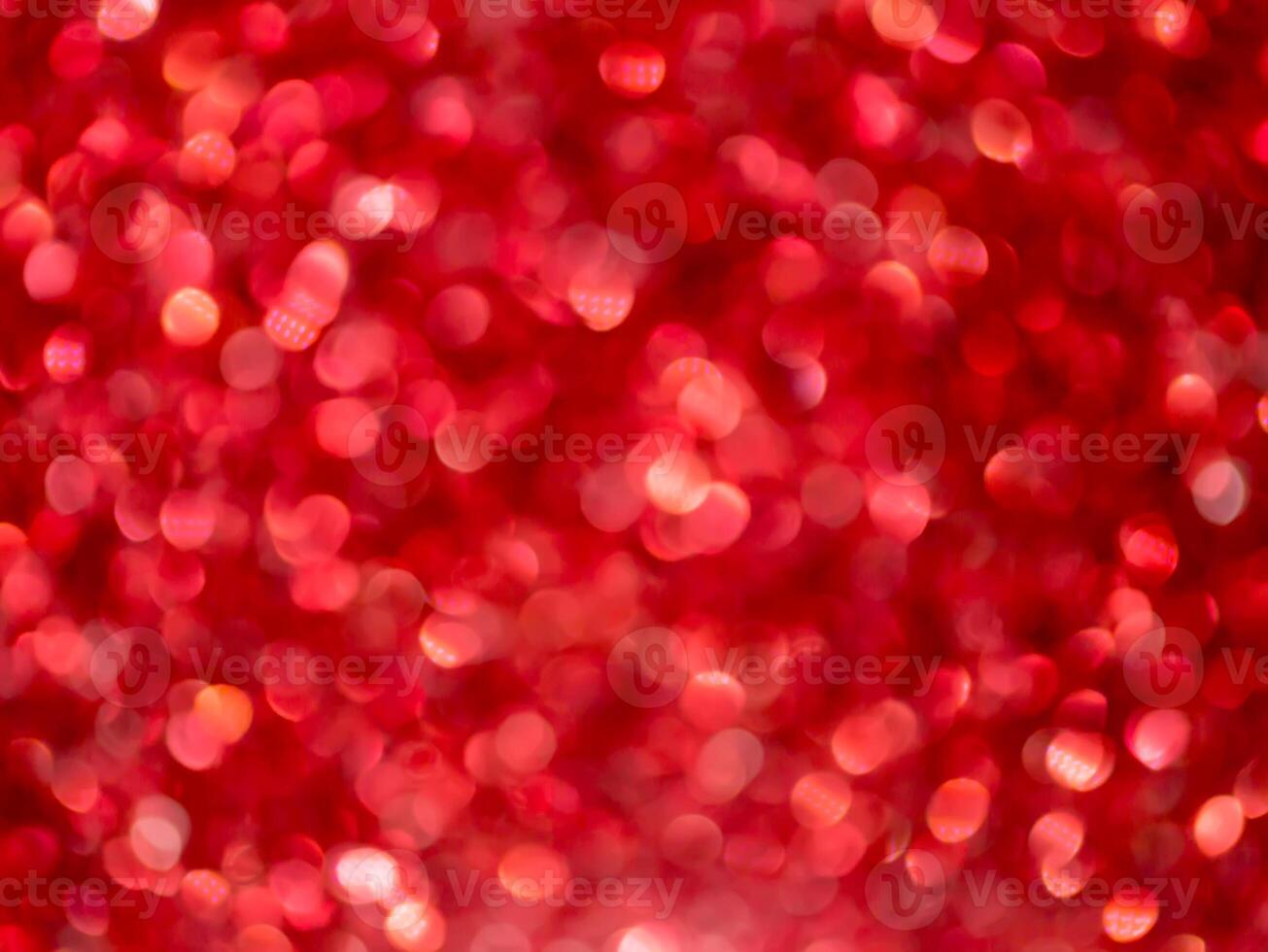 Red Sparkling Glitter bokeh Background. photo