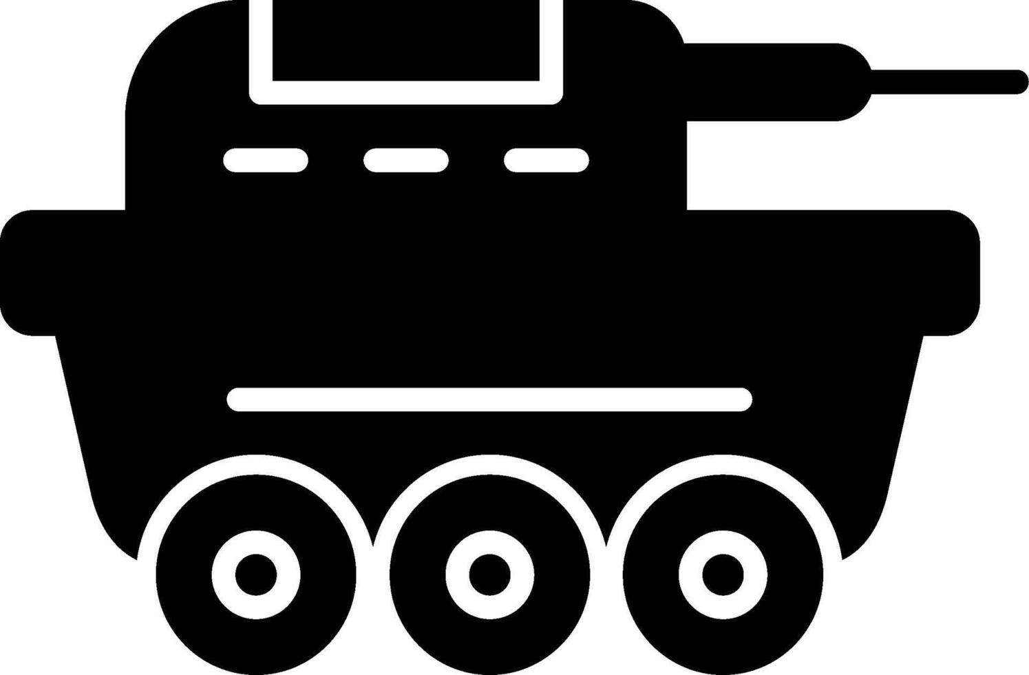 icono de vector de tanque