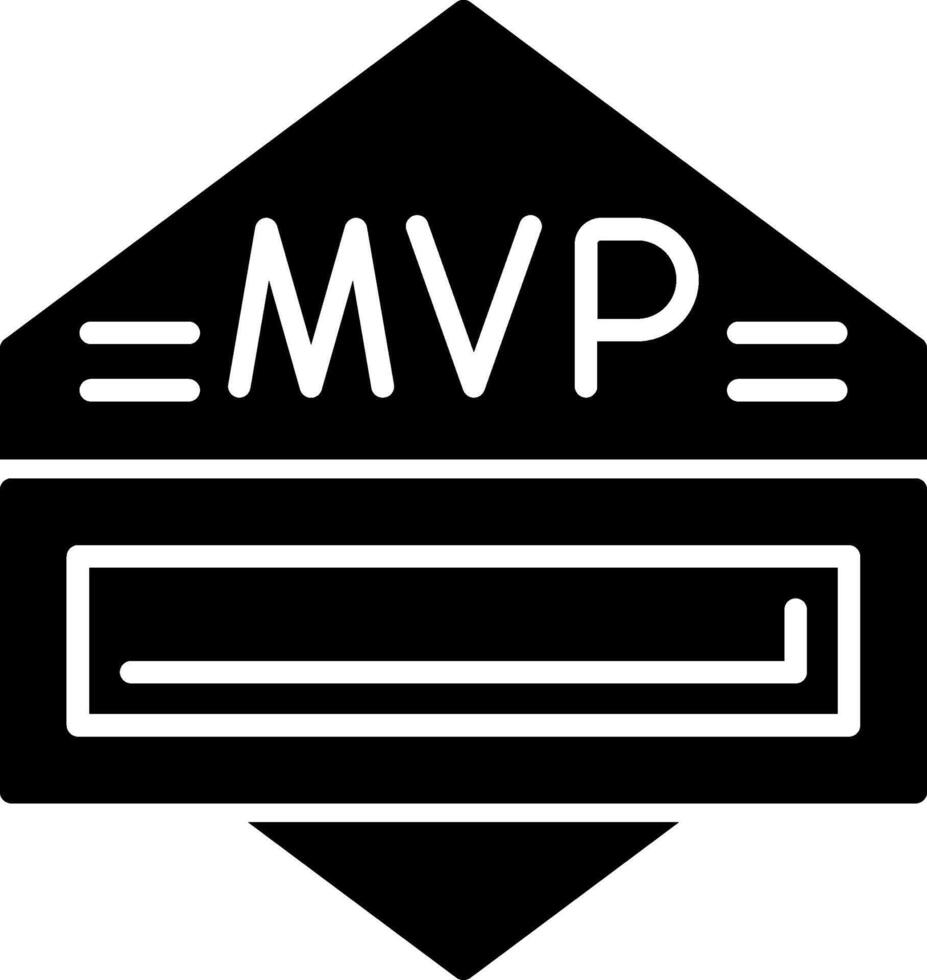 icono de vector de mvp