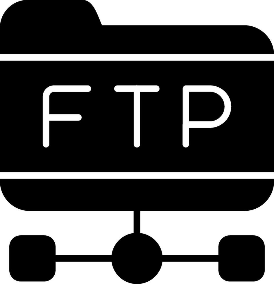 icono de vector ftp