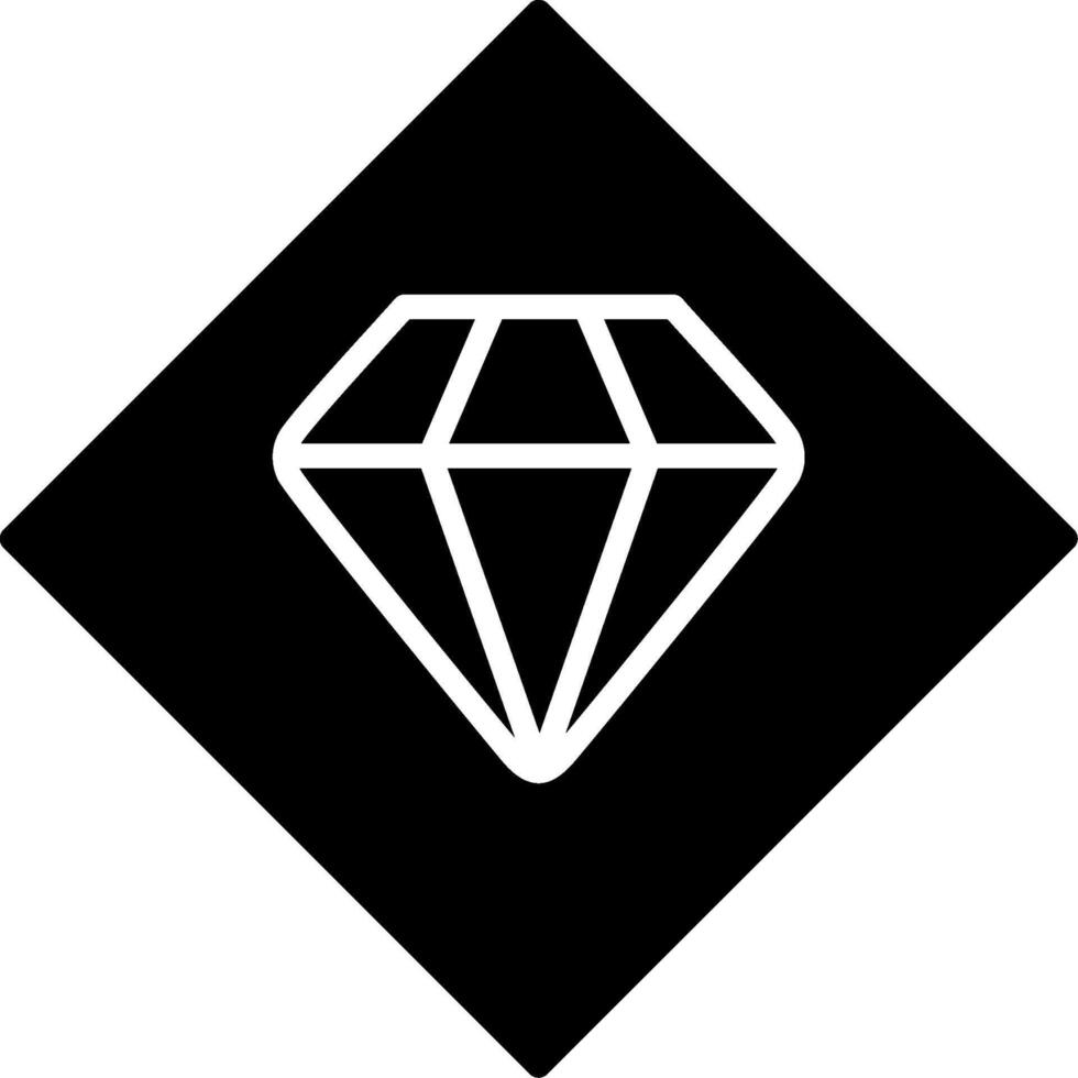 icono de vector de diamante