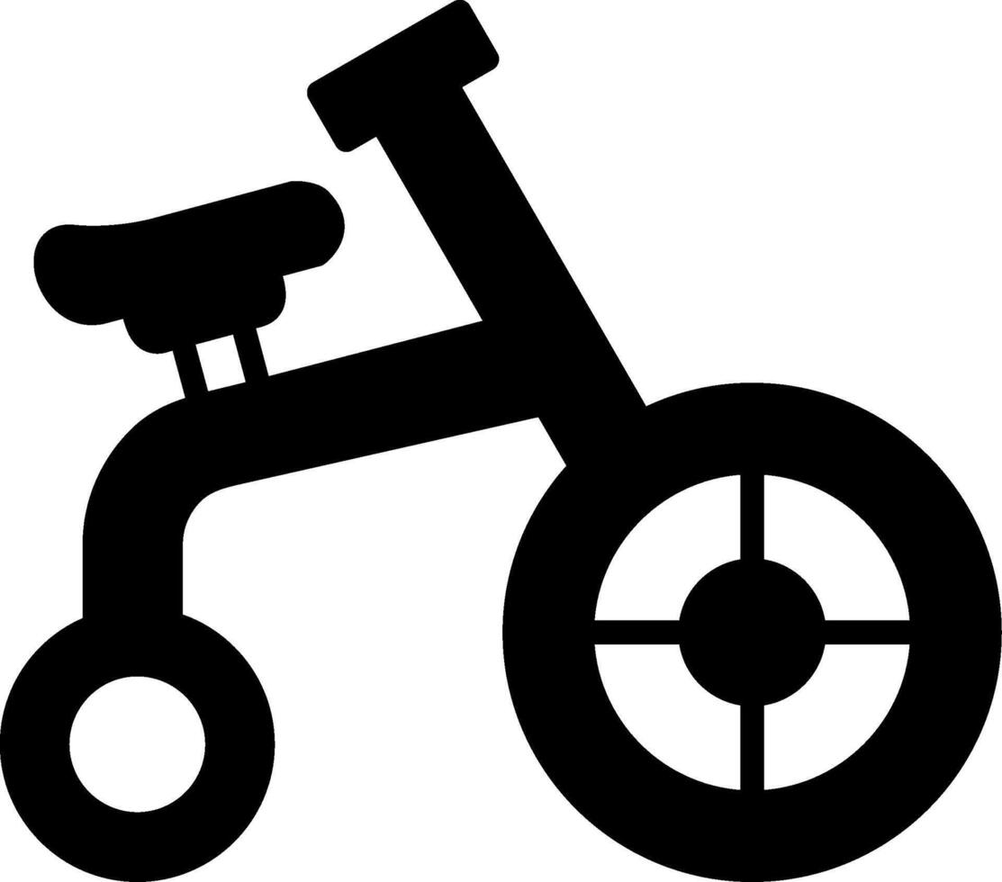 acrobático bicicleta vector icono