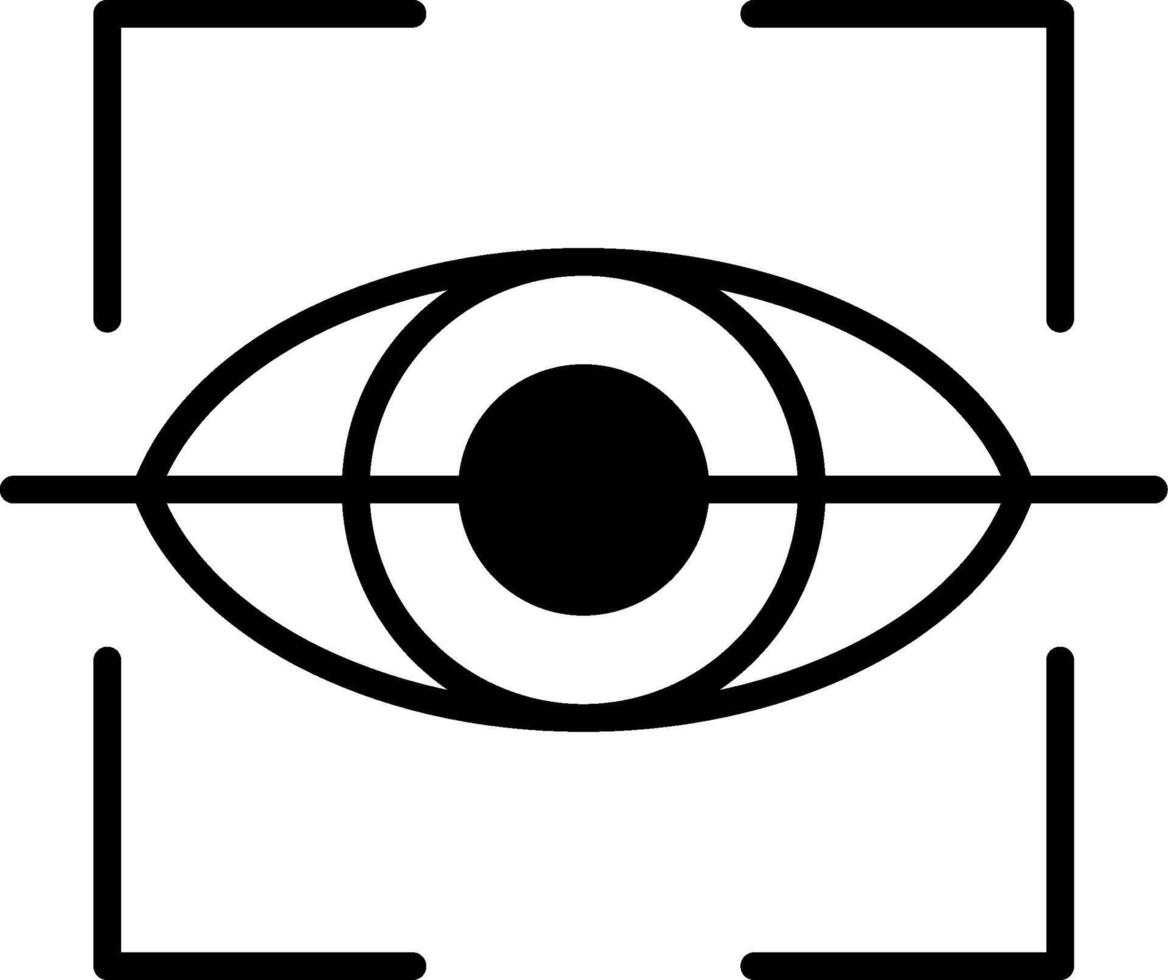 Retinal Scanner Vector Icon