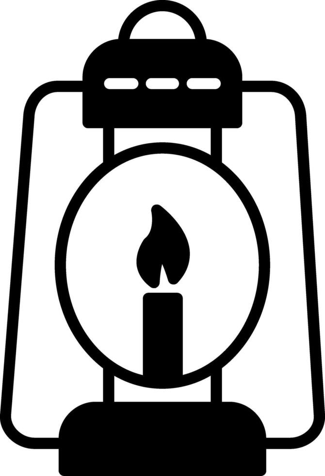 icono de vector de lámpara de aceite