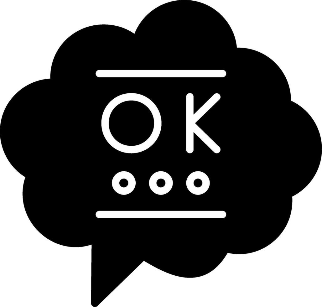 Okay vector icono