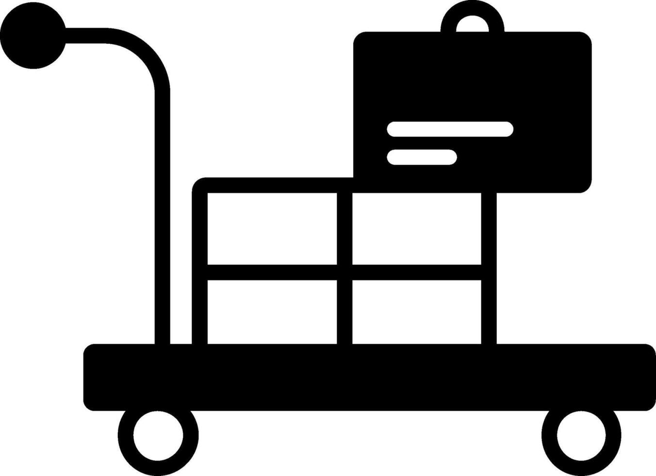 Airport Cart Vector Icon