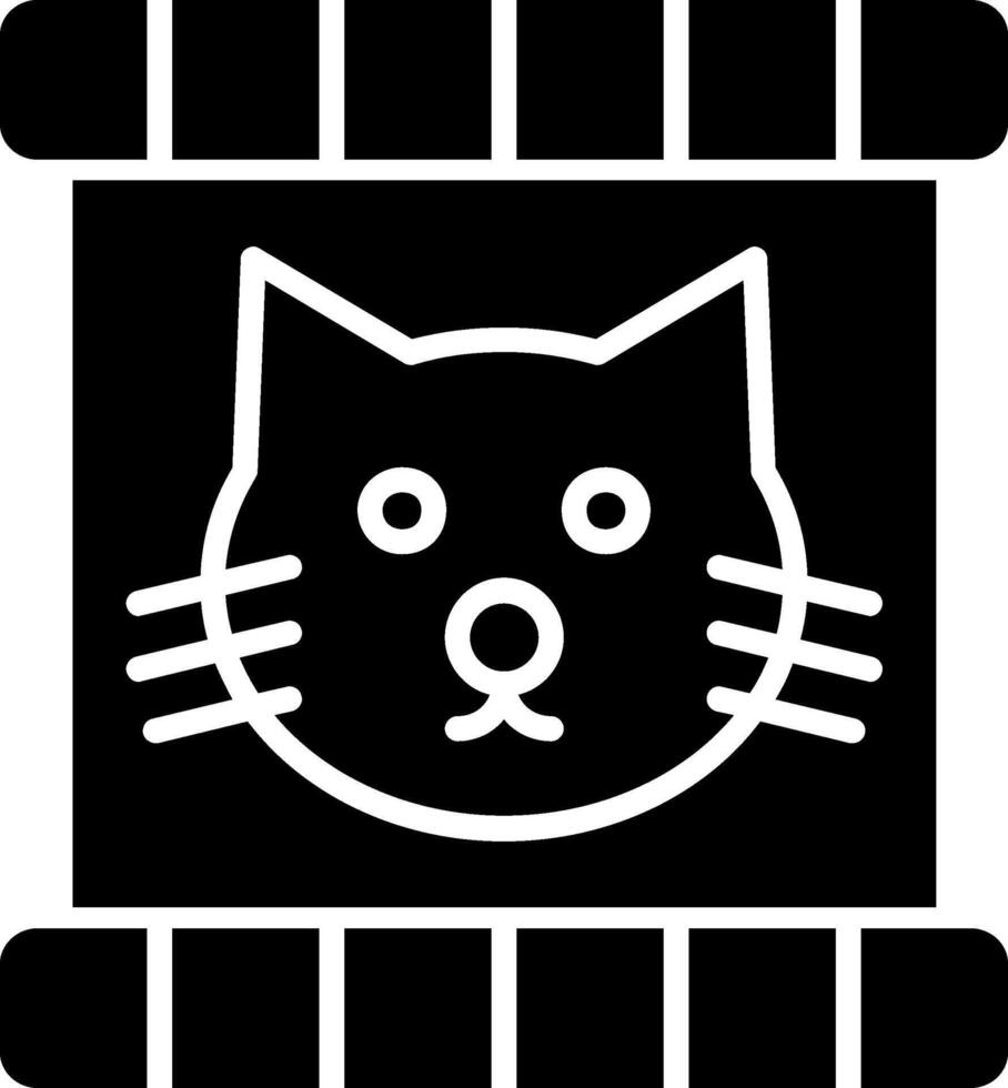 gato comida vector icono