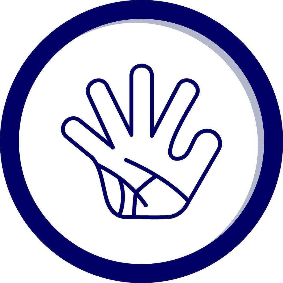 icono de vector de mano